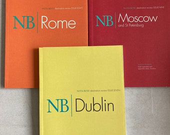 NB Nota Bene Destination Review Moscow and St. Petersburg Dublin Rome RARE Luxury Travel Companions Boxed Set