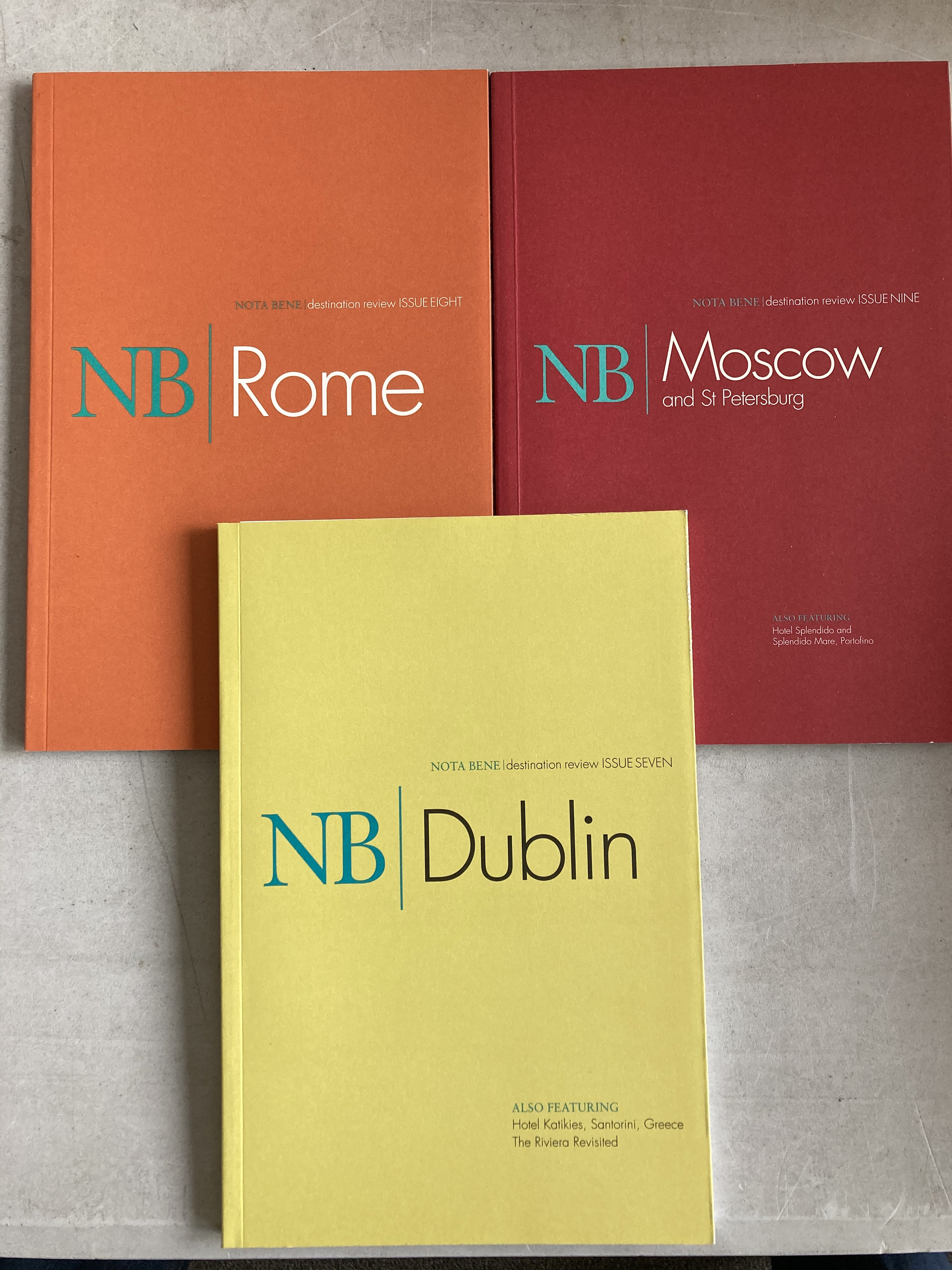 NB Nota Bene Destination Review Moscow and St. Petersburg Dublin Rome ...