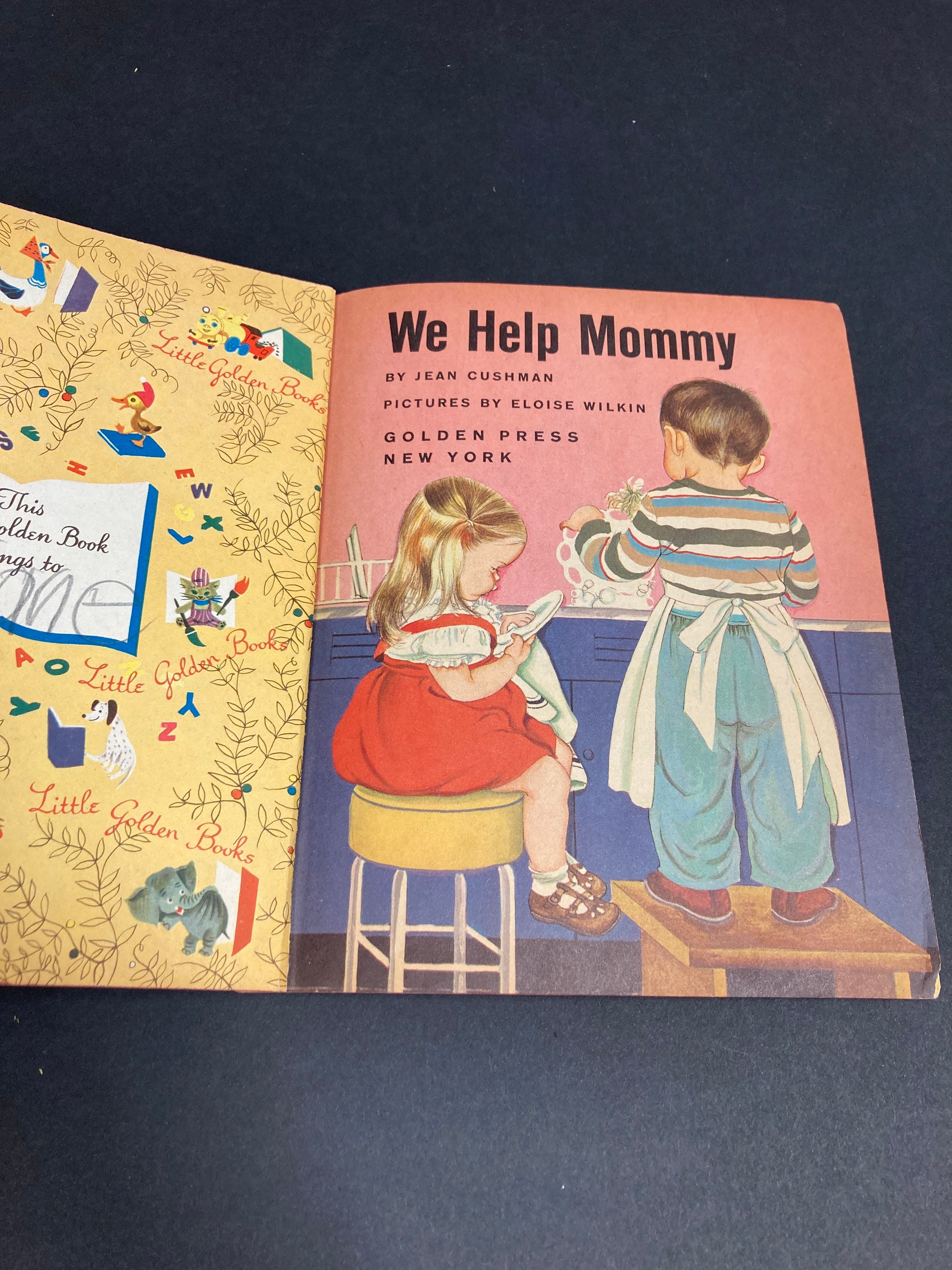 We Help Mommy, A Little Golden Book, Rare 1959 “A”