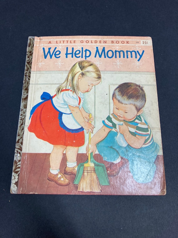 We Help Mommy A Little Golden Book Rare 1959 A
