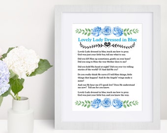 lovely lady dressed in blue poem St. Joseph Grade School added a Featuring beautiful LOVEL LADY DRESSED IN BLUE