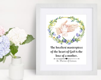 St. Therese of Lisieux Quote Print: Catholic Wall Decor (Digital Download)
