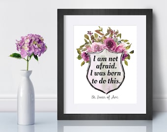 Citat av Jeanne d'Arc: Sköldkonst (digital nedladdning)