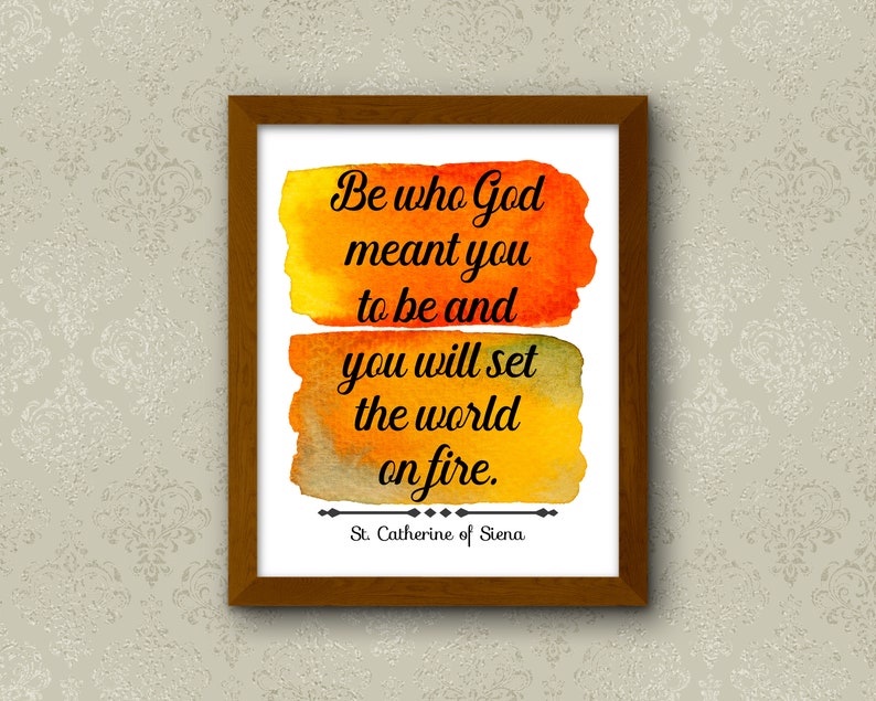 St. Catherine of Siena Quote Print: Catholic Art (digital Download) - Etsy