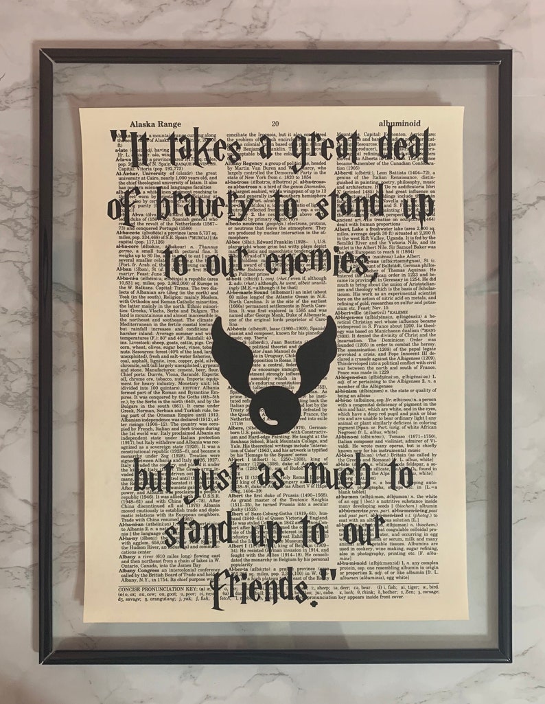 Harry Potter Book Page Art Dictionary Page Art Dictionary Etsy