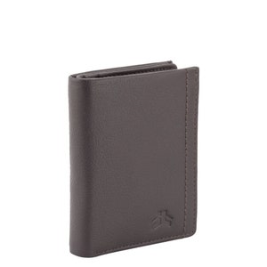 Genuine Bi-Fold Full Grain Leather RFID Protected Wallet-Brown