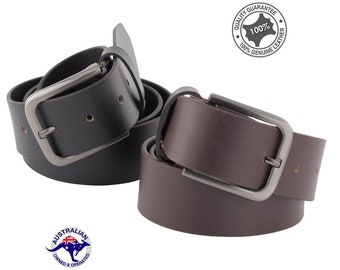 Torquay- Men's Genuine Premium Full Grain Buffalo Leather Casual Belt