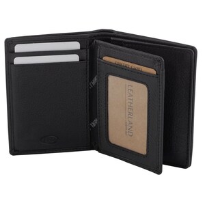 Genuine Bi-Fold Full Grain Leather RFID Protected Wallet