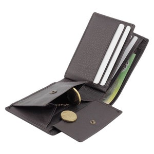 RFID Men's Genuine Soft Leather Small Wallet