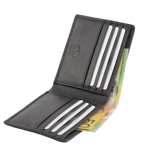 RFID Men’s Genuine Full Grain Cowhide Premium Leather Slim Wallet