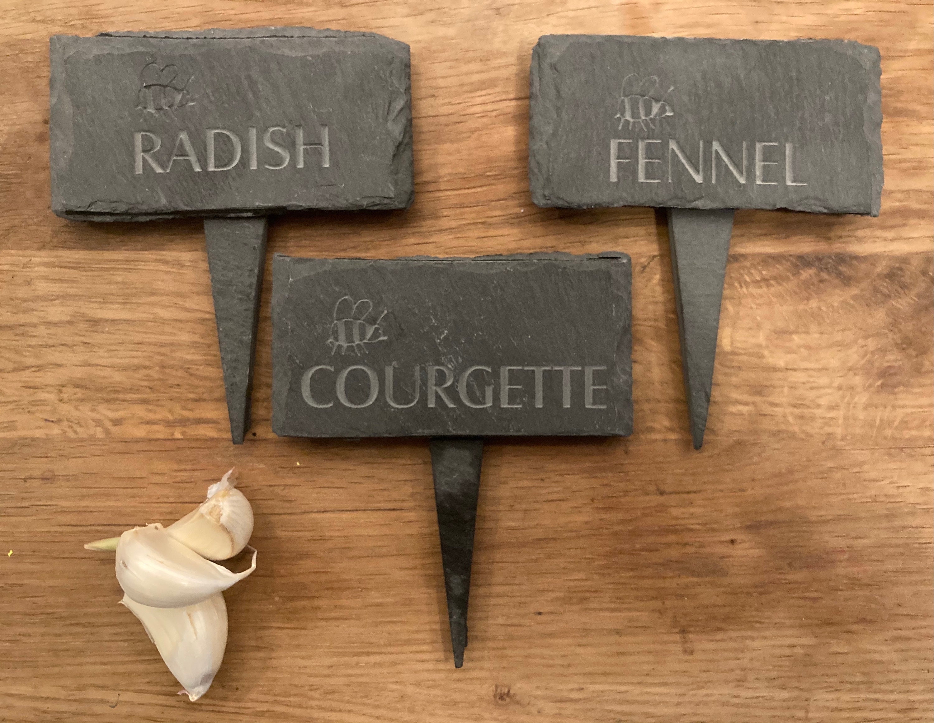 Slate Herb Tags With Soapstone Pencil Herb Planter Plant Tag