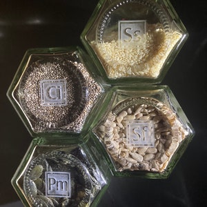 Large Magnetic Seed Jars | Extra Large Spice Jars | Magnetic Spice Rack | Kitchen Storage Ideas | Gift for Chef | Glass Storage Jars