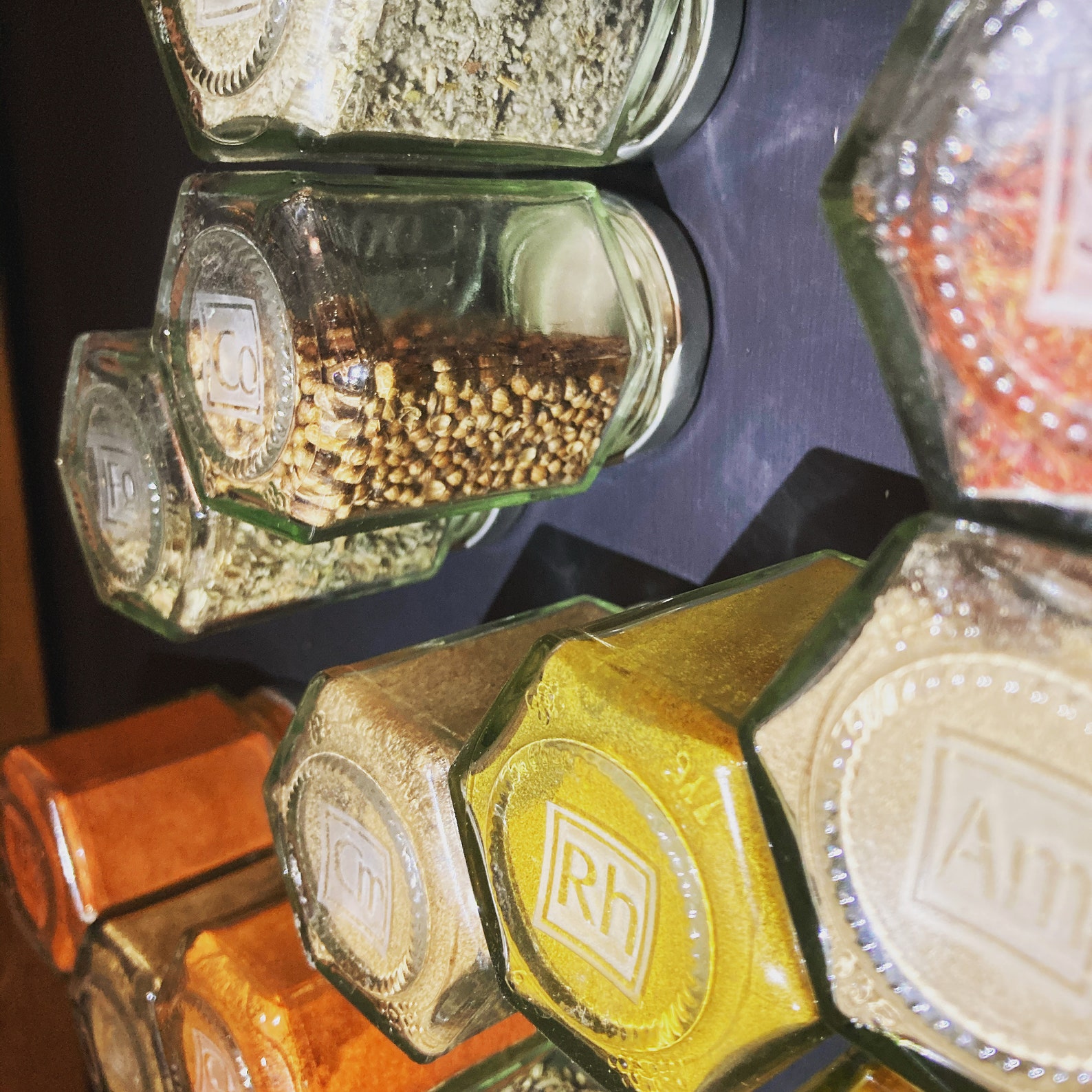 Set of 20 Spice Jars Custom Spice Bottles Spice Rack With Jars Spice Tins