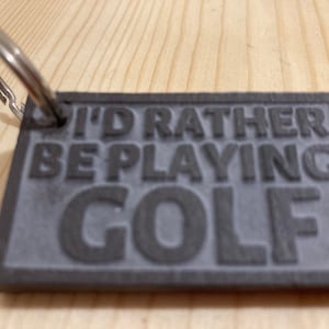 Golf Keyring | Golfer Keychain | Golf Gifts for Men | Gift for Golf Lover | Funny Golf Quote