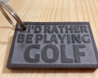 Llavero de golf / Llavero de golf / Regalos de golf para hombres / Regalo para los amantes del golf / Cita de golf divertido