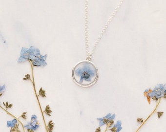 Forget Me Not Flower Necklace| grief gift, miscarriage jewelry, embryo loss, sympathy gifts for loss, stillbirth, child loss sympathy gift