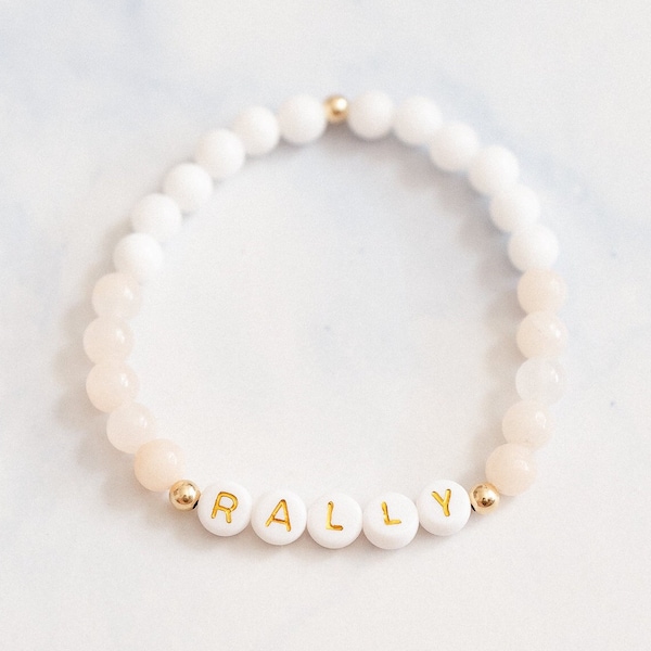 Collab Item! | Fertility Rally Bracelet | Pink and White Infertility Community Bracelet | Trying to Conceive | Fertility Support