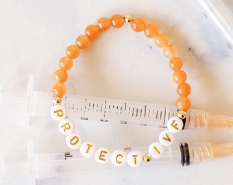 Protect IVF Bracelet || Infertility Awareness, 1 in 6, infertility gift ideas, ivf gifts, ivf warrior, ivf mama, reproductive freedom