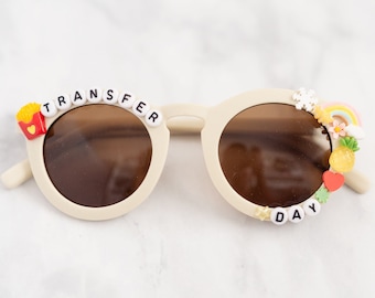 New! Transfer Day Sunglasses | photo prop, infertility, ivf, wake pray transfer day, ivf warrior, infertility journey, gifts for infertility