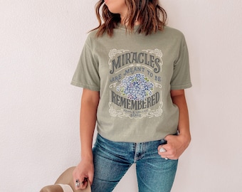 Camiseta en memoria de los milagros, regalo para quienes perdieron un embarazo, camiseta para expresar el duelo por la pérdida de un bebé