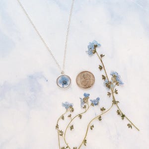 Forget-Me-Not Flower Necklace – A Meaningful Keepsake for Grief & Remembrance image 9