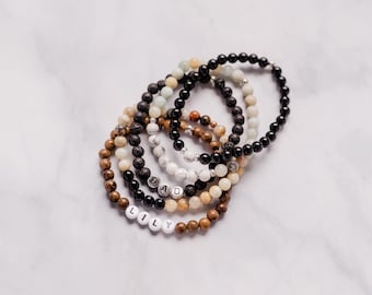 Personalisierte DAD Perlen Armband | Geschenk zum Vatertag