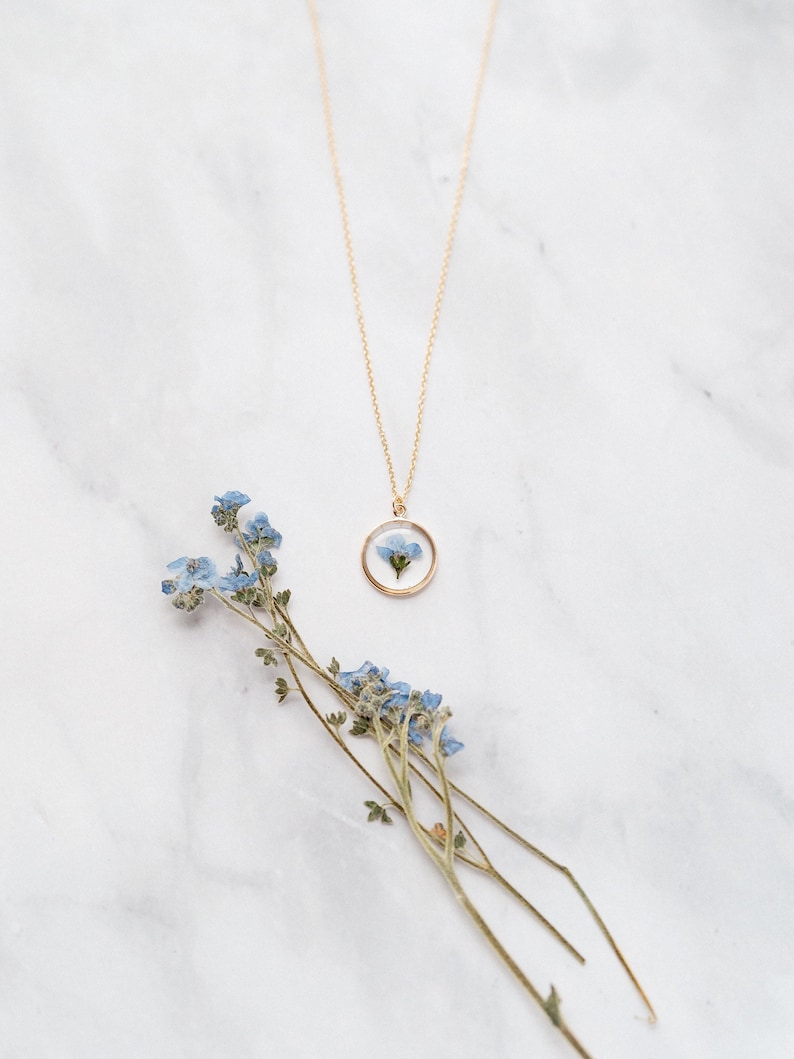 Me Not Flower Necklace Grief Gift Miscarriage Etsy