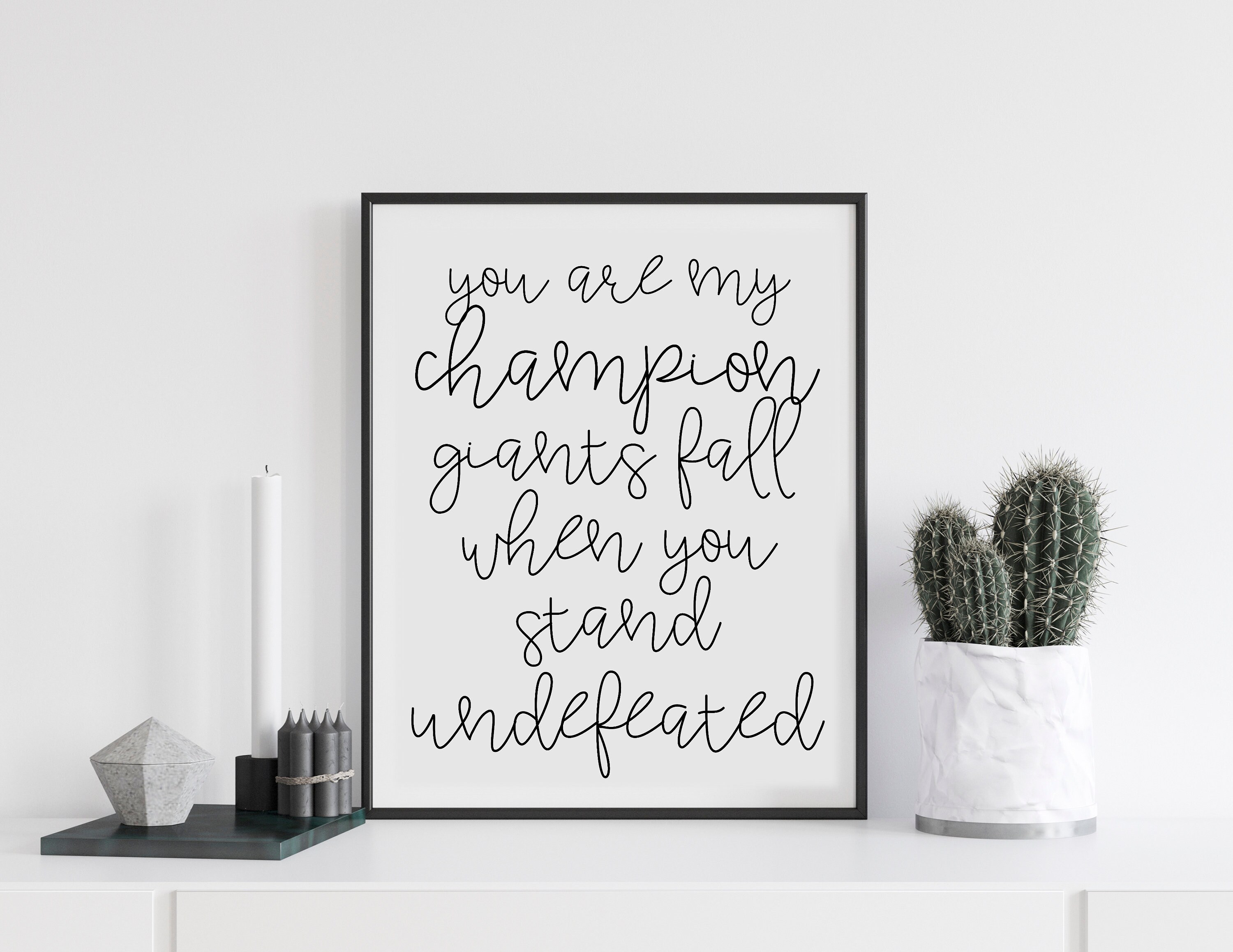 You Are My Champion Song Lyrics Bethel Worship Print Dante - Etsy Australia