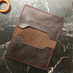 Slim Leather Card Holder / Leather Credit Card Wallet / Leather Bank Cardholder / Leather Card Holder Wallet / Leather Card Sleev