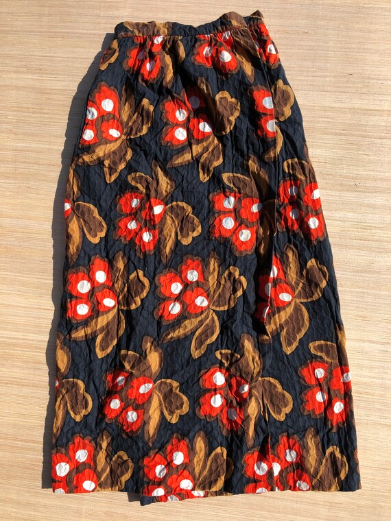 Vintage Floral Wrap Skirt???