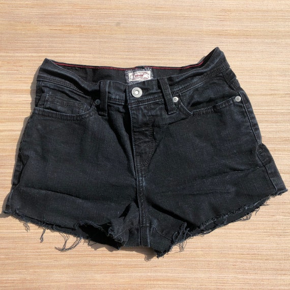Vintage Levi's Black Denim Cutoff Shorts