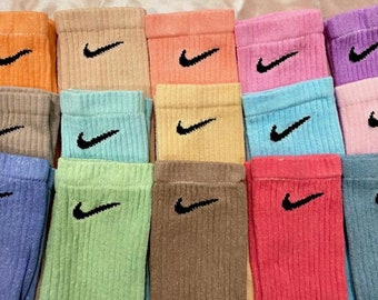 pastel dyed nike socks