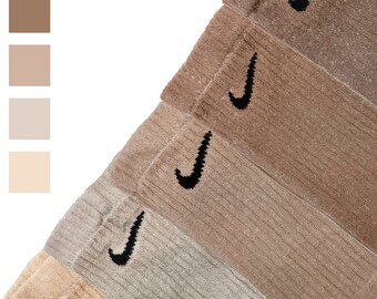 cream nike socks