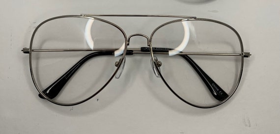 Gafas de marcos plata aviador gafas - México