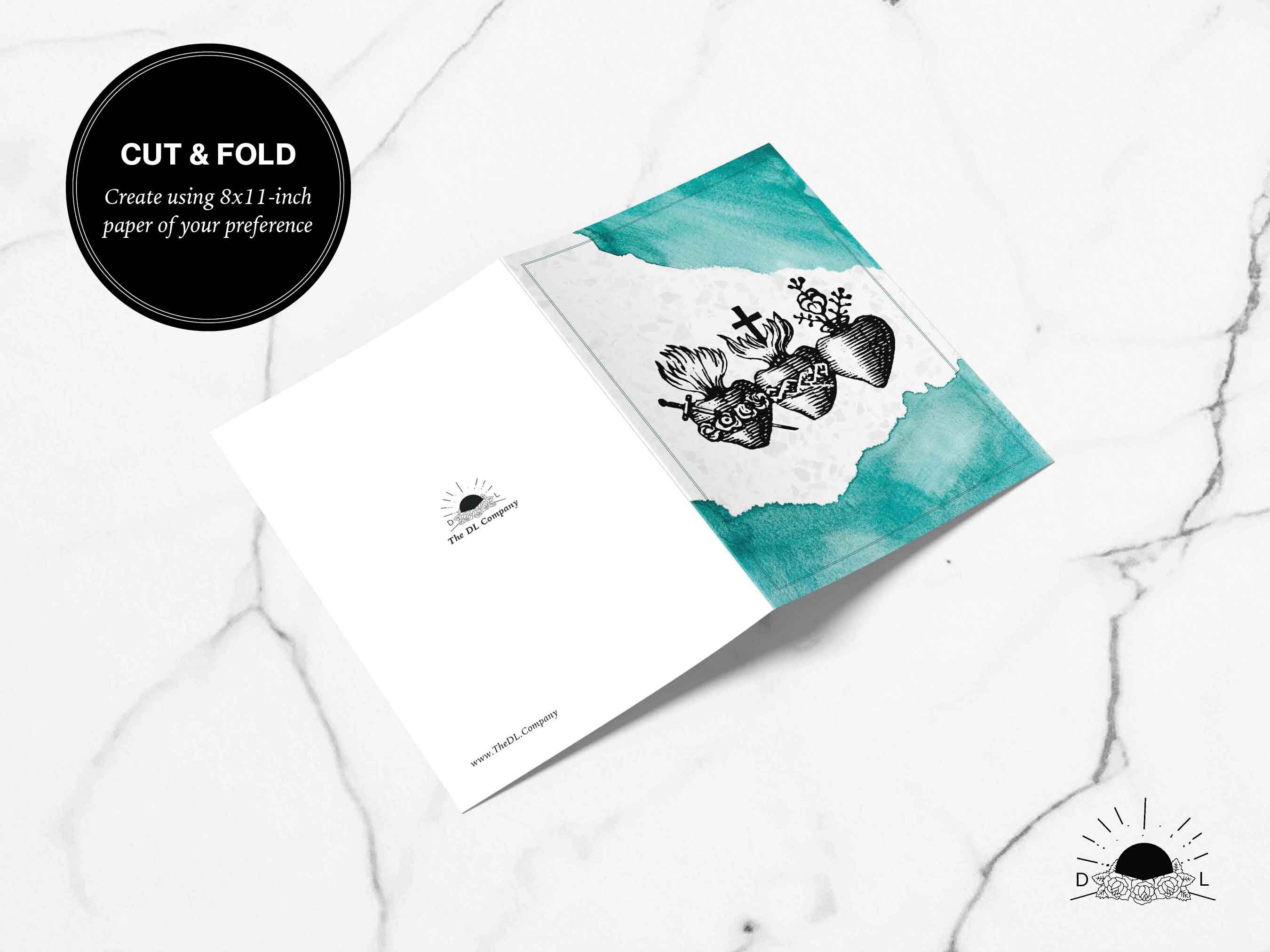 Printable Card Instant Download 5x7 Greeting Card, Sympathy Card ...