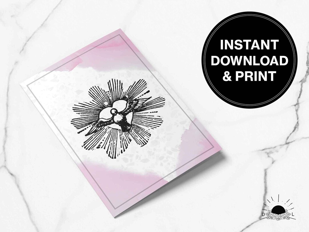 Printable Card | Instant Download | 5x7 | Greeting Card, Sympathy Card ...