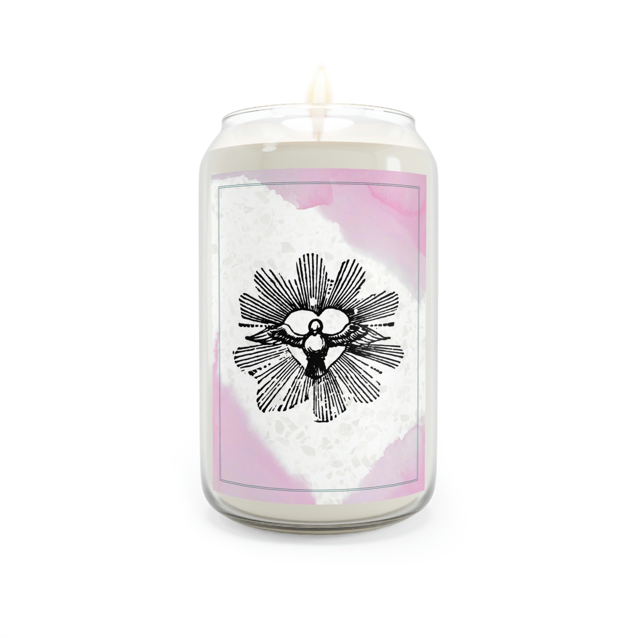 Candle Funeral Memorial Round Labels, White Premium Satin Gloss