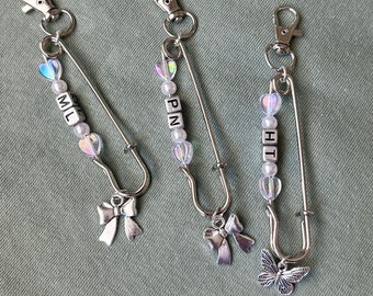 VVV☆PRINCESS RIBBON SAFETY PIN KEYRING 61bc7+MoDZL._UY350_.jpg