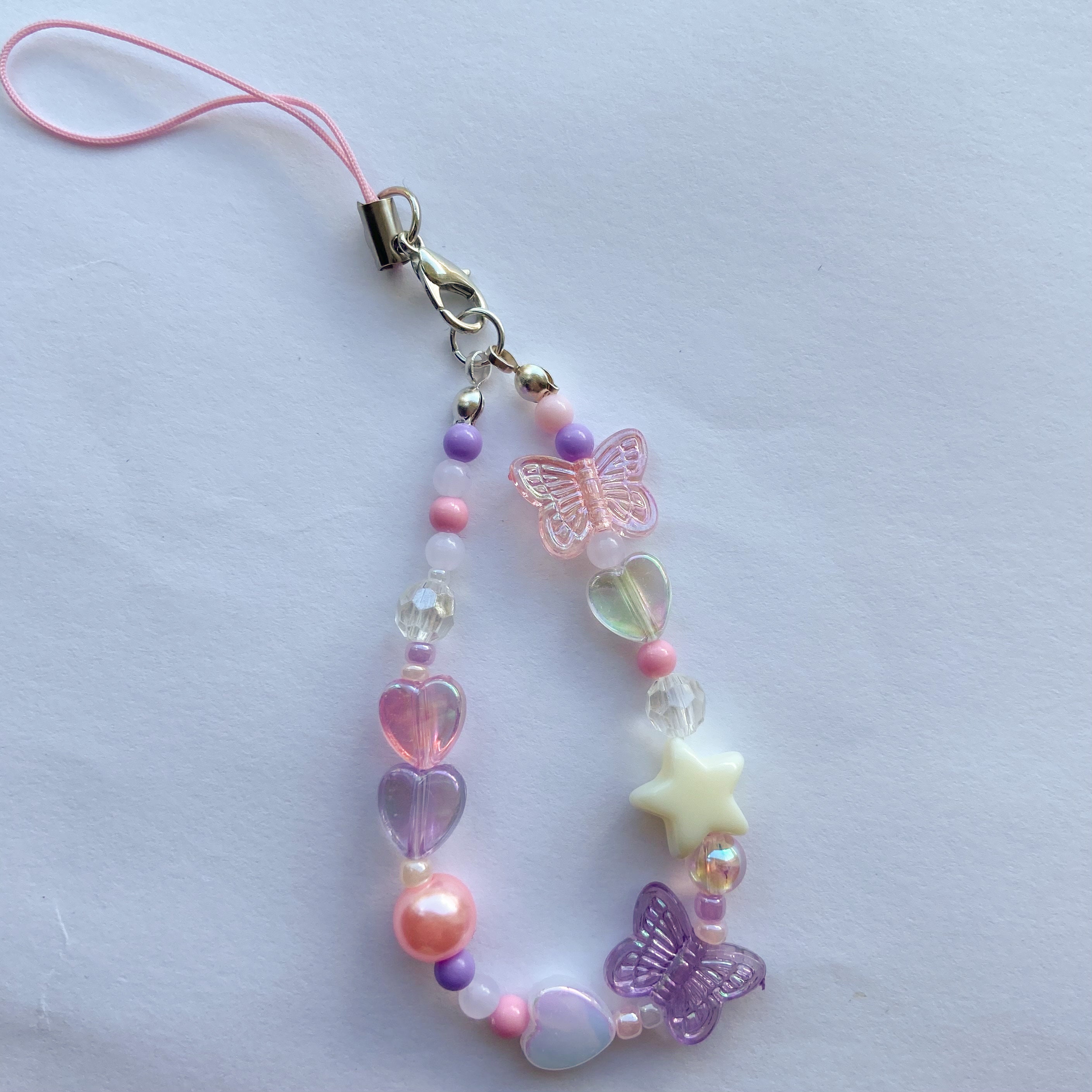 Cute Pink and Purple Charm Keychain Strap Airpod Backpack - Etsy