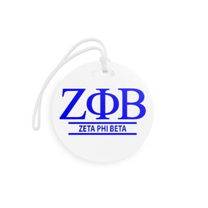 Personalized Zeta Phi Beta/ Finer Womanhood / Sorority Gifts Luggage Tags, 1pcs