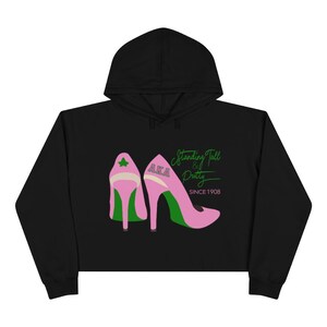 AKA Sorority Paraphernalia Crop Hoodie