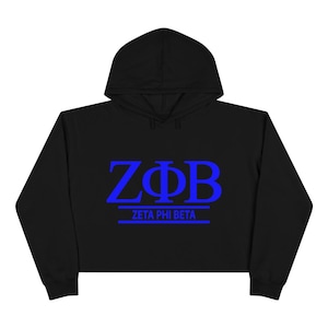 Zeta Phi Beta Crop Hoodie