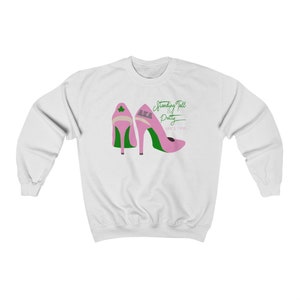 AKA Sorority 1908 / Standing Tall Crewneck Sweatshirt