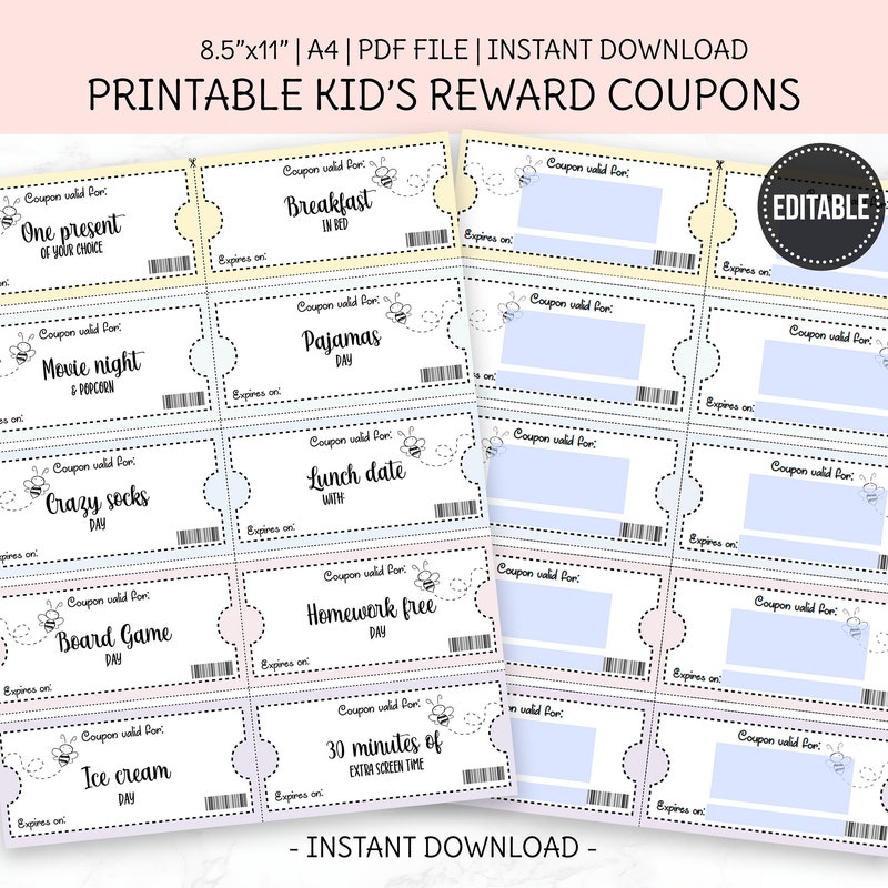 Reward Tickets Etsy