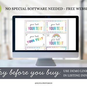 EDITABLE Lunch Box Notes, Printable Kid's Lunch Box Cards, Back to School, Encouragement Cards for Boys and Girls, Instant Download. image 3