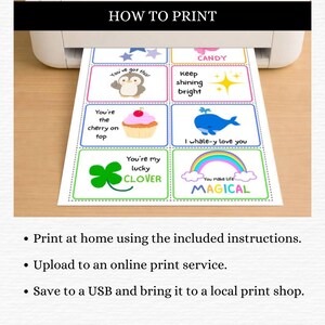 EDITABLE Lunch Box Notes, Printable Kid's Lunch Box Cards, Back to School, Encouragement Cards for Boys and Girls, Instant Download. image 5