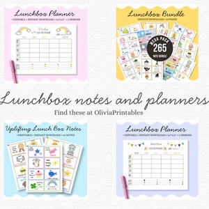 EDITABLE Lunch Box Notes, Printable Kid's Lunch Box Cards, Back to School, Encouragement Cards for Boys and Girls, Instant Download. image 13