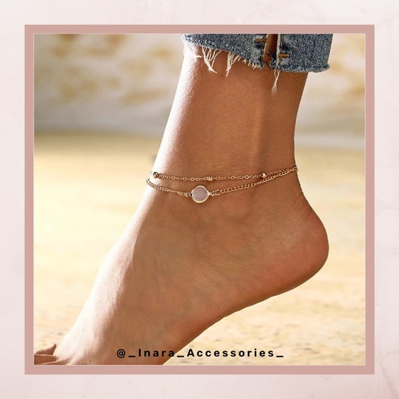 Best Deal for Beaded Anklet - Ankle Bracelets Women Jewelry Adjustable
