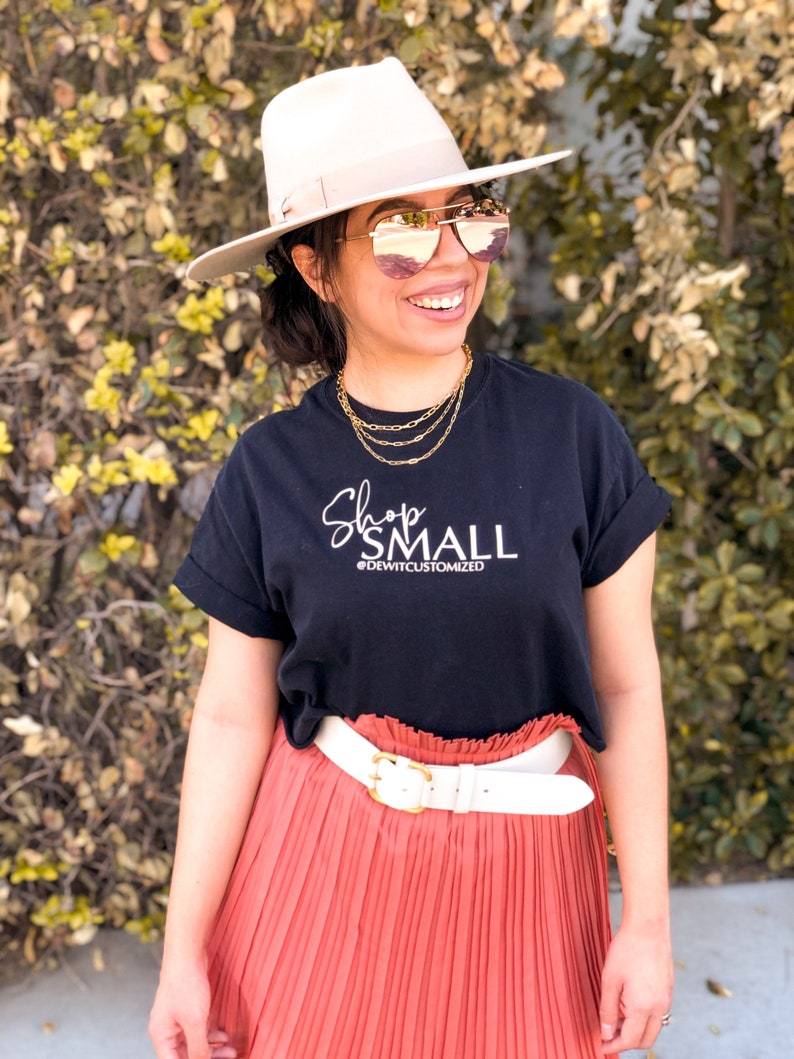 Working Mom Shirt Small Business Small Business Owner T-shirt Small Business Shirt Support your small shops t-shirt Shop Small