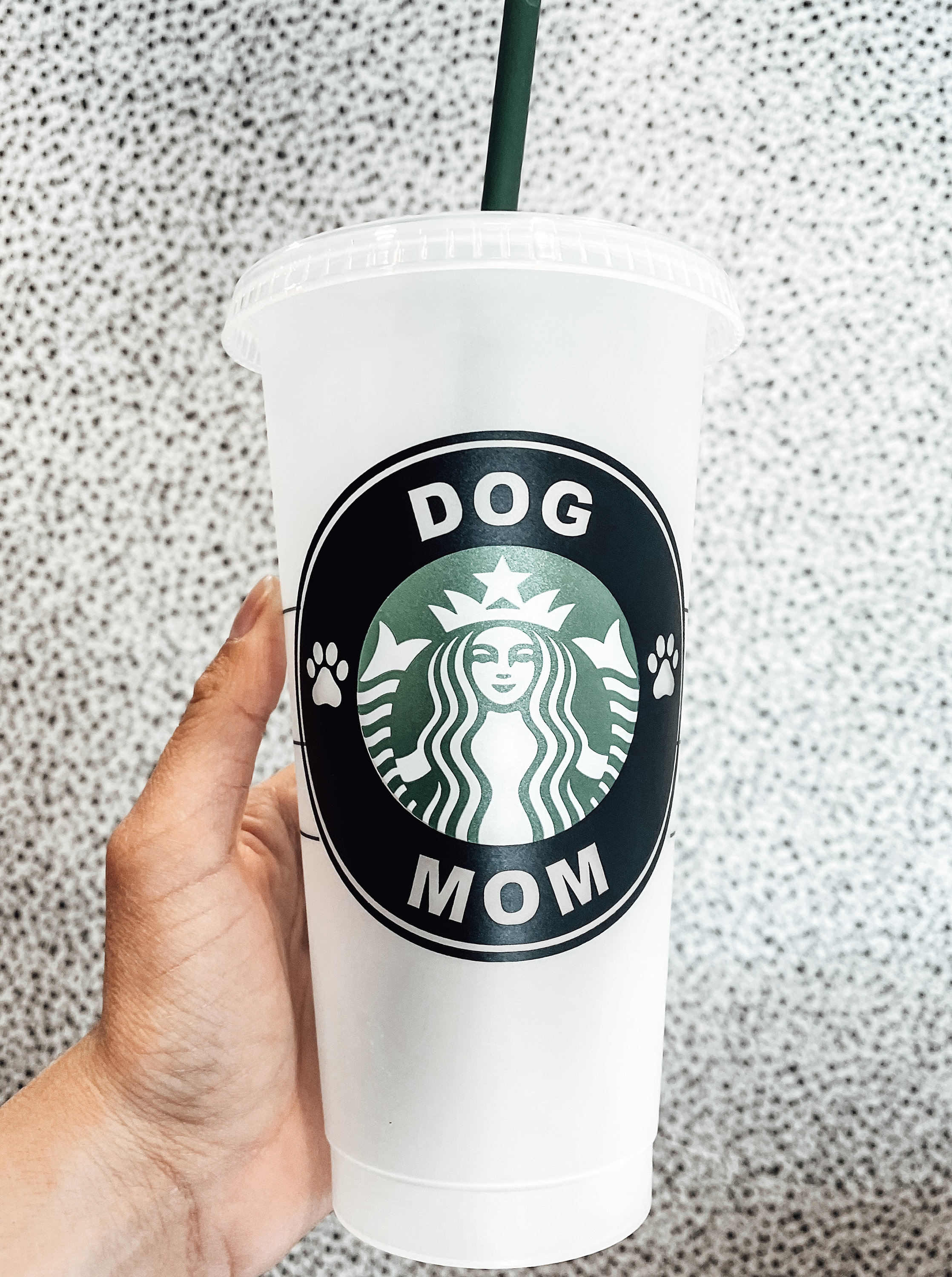 Download Dog Mom SVG Dog Mom Paw Print for Starbucks 24oz Venti | Etsy